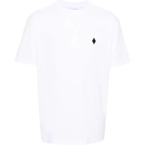 Black Cross Basic T-Shirt , male, Sizes: L, M - Marcelo Burlon - Modalova