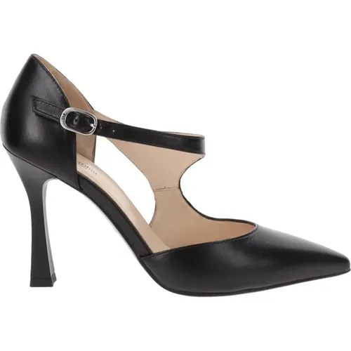 Leather Buckle High Heel Shoes , female, Sizes: 2 UK, 7 UK, 3 UK, 6 UK, 4 UK - Nerogiardini - Modalova