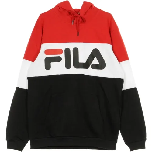 Leichter Hoodie Nacht Blockiert Rot/Schwarz/Weiß , Herren, Größe: S - Fila - Modalova