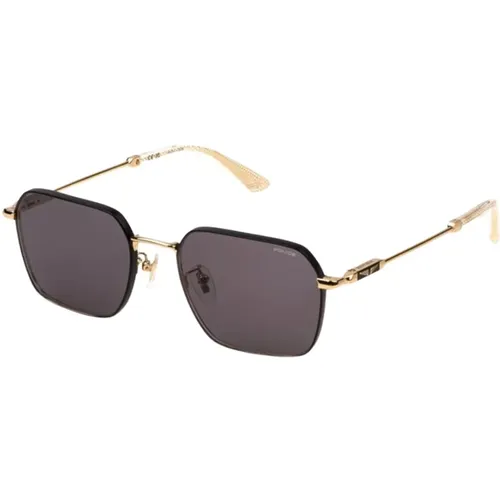 Rose Gold Black Sunglasses Smoke Lenses , male, Sizes: 55 MM - Police - Modalova