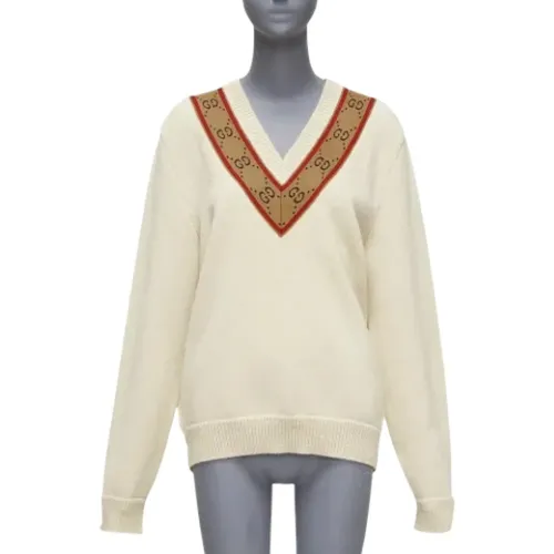 Pre-owned Wool tops , female, Sizes: 3XL - Gucci Vintage - Modalova