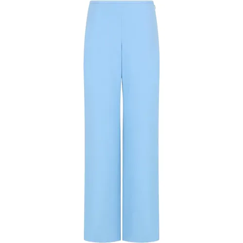 Palazzo Stil Reißverschluss Crepe Hose , Damen, Größe: M - Emporio Armani - Modalova