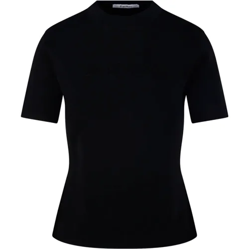 Schwarzes Segale T-Shirt , Damen, Größe: S - Max Mara - Modalova