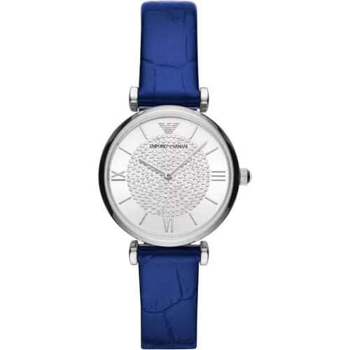Classic Leather Women's Watch , female, Sizes: ONE SIZE - Emporio Armani - Modalova