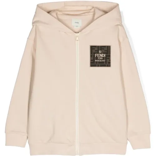 Kinder Kapuzenpullover mit Logo - Fendi - Modalova