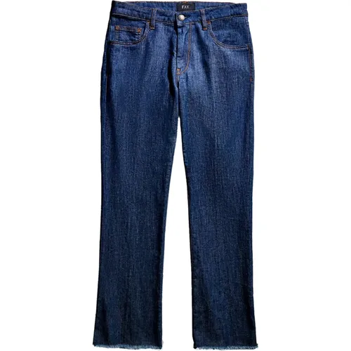 Cropped Jeans , female, Sizes: W26, W27, W29, W32, W28, W30, W31 - Fay - Modalova