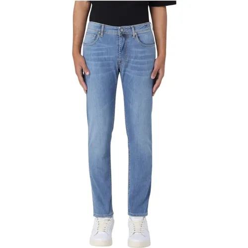 Denim Straight Washed Jeans , male, Sizes: W32, W37, W40, W36 - Incotex - Modalova