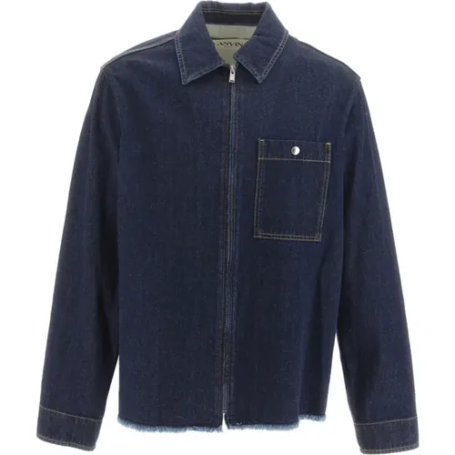 Denim Shirt , male, Sizes: M - Lanvin - Modalova