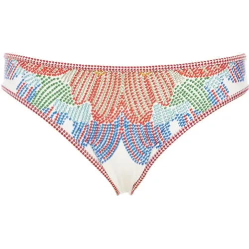 Grenadilla Frucht und Blumen Bikini Unterteil,Swimwear,Naples-inspirierter Bikini Bottom,Liberty Print Bikinihose - La DoubleJ - Modalova