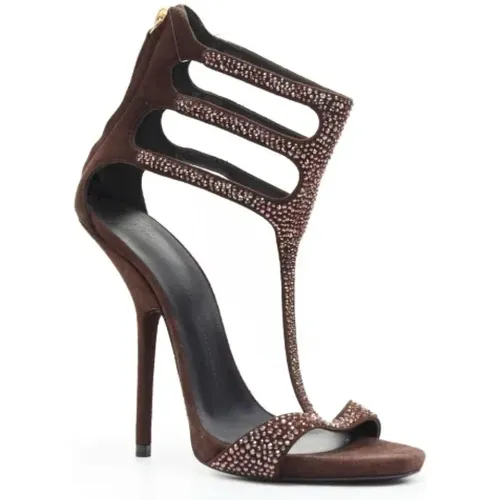 Pre-owned Fabric heels , female, Sizes: 7 1/2 UK - Giuseppe Zanotti Pre-owned - Modalova