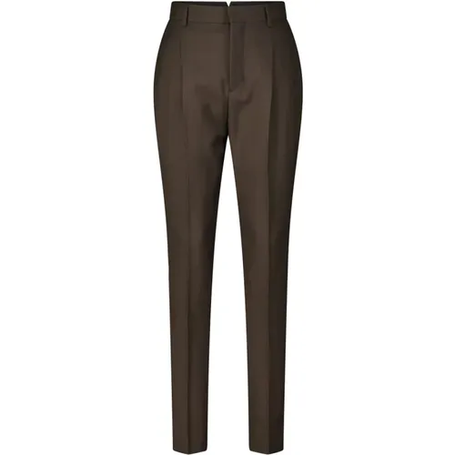 Dunkle Akademie High Waist Hose , Damen, Größe: 2XS - Ami Paris - Modalova