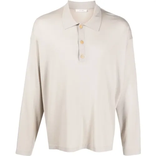 Taupe Djon Polo Shirt , male, Sizes: XL, M - The Row - Modalova