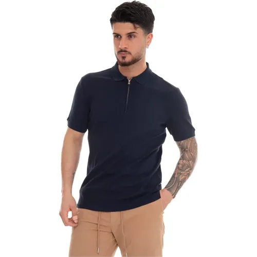 Textured Half Zip Polo Shirt , male, Sizes: 2XL - Boss - Modalova