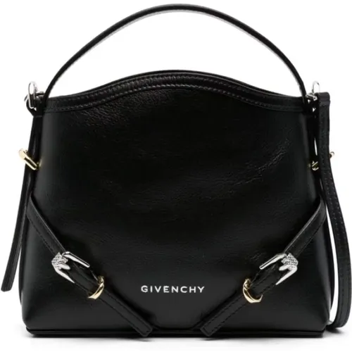 Leather Handbag with Buckle Detailing , female, Sizes: ONE SIZE - Givenchy - Modalova