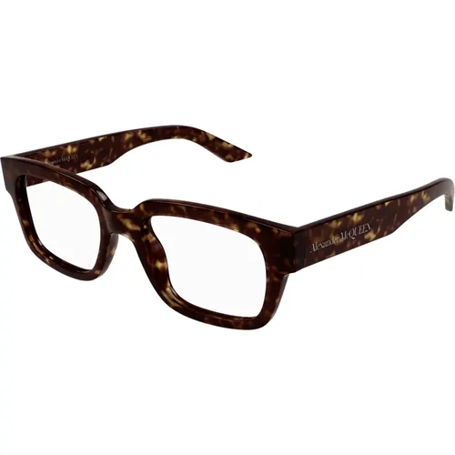 Modische Brille Am0454O Schwarz,Glasses - alexander mcqueen - Modalova