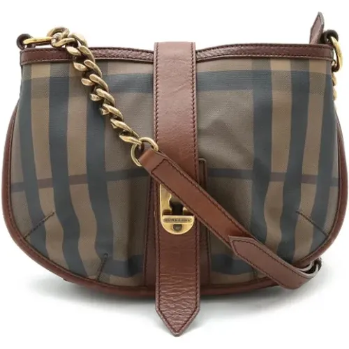 Pre-owned Leather shoulder-bags , female, Sizes: ONE SIZE - Burberry Vintage - Modalova