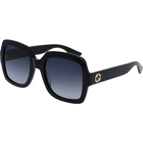 Square Sunglasses Blue Tinted , female, Sizes: 54 MM - Gucci - Modalova