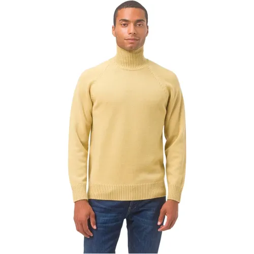 High Neck Wool Sweater , male, Sizes: M - Paolo Pecora - Modalova