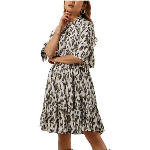 Kurzes Kleid mit Rüschenärmeln , Damen, Größe: XL - Scotch & Soda - Modalova