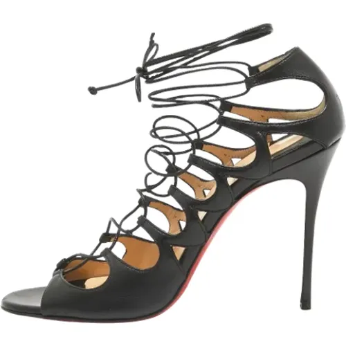 Pre-owned Leather sandals , female, Sizes: 7 UK - Christian Louboutin Pre-owned - Modalova