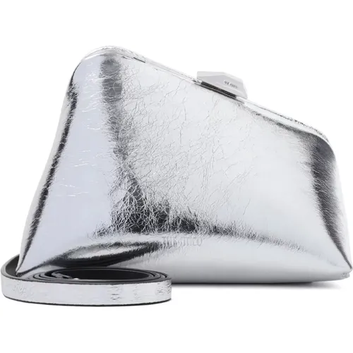 Silver Midnight Clutch , female, Sizes: ONE SIZE - The Attico - Modalova