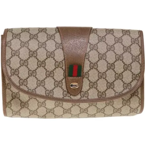 Pre-owned Canvas clutches , female, Sizes: ONE SIZE - Gucci Vintage - Modalova