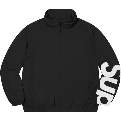 Exklusive Spellout Track Jacket Schwarz - Supreme - Modalova