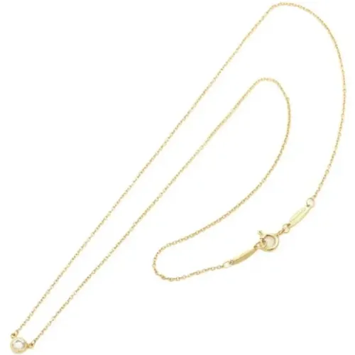 Pre-owned Gold necklaces , female, Sizes: ONE SIZE - Tiffany & Co. Pre-owned - Modalova