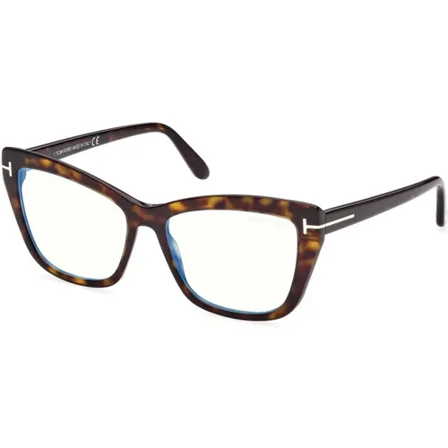 Modische Brille Ft5826-B,Ft5826-B 001 Glänzende Schwarze Brille - Tom Ford - Modalova