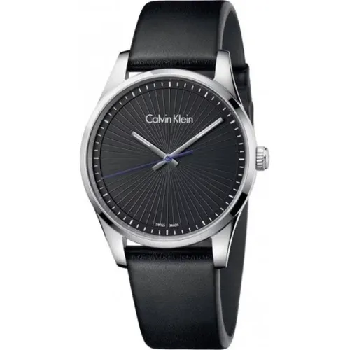 Elegant Quartz Women`s Watch with Dial and Leather Strap , female, Sizes: ONE SIZE - Calvin Klein - Modalova