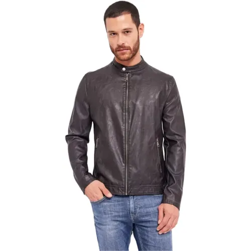 Faux Leather Jacket , male, Sizes: 2XL - Gaudi - Modalova