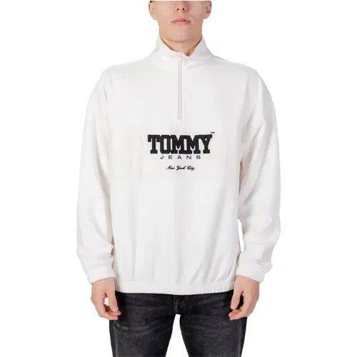 Mens Hoodless Sweatshirt , male, Sizes: M, XL - Tommy Jeans - Modalova