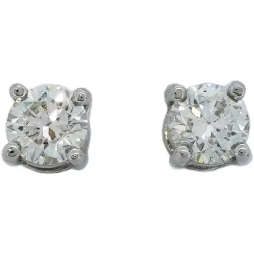 Pre-owned Platinum earrings , female, Sizes: ONE SIZE - Tiffany & Co. Pre-owned - Modalova