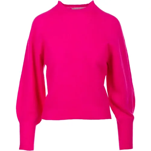 Fuchsia Sweater Paricollo , female, Sizes: L - Daniele Fiesoli - Modalova