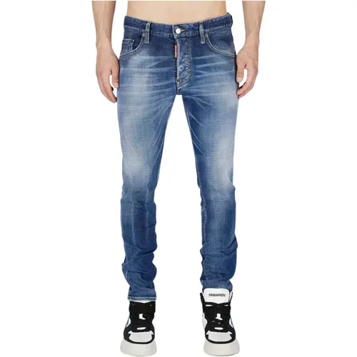 Black Skater Slim-fit Jeans , male, Sizes: XL, L, 2XL - Dsquared2 - Modalova