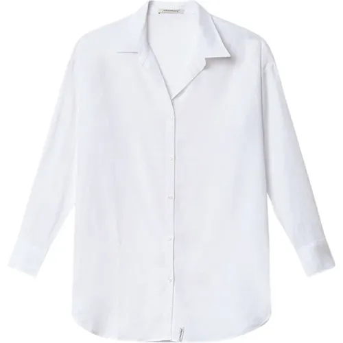 Weißes Hemd , Damen, Größe: M - Hinnominate - Modalova