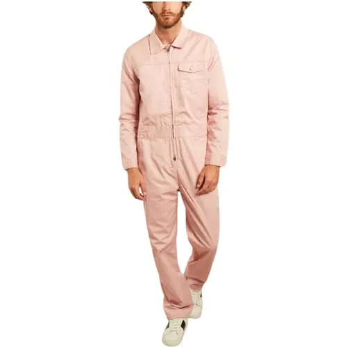 Canvas long sleeves jumpsuit , male, Sizes: XS, 2XS - M.C.Overalls - Modalova