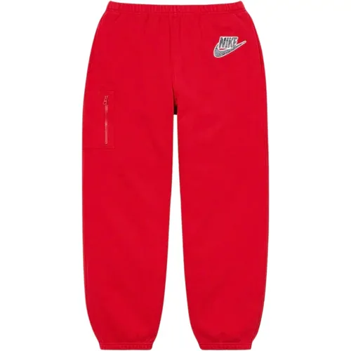 Rote Cargo Sweatpants Limited Edition , Herren, Größe: L - Nike - Modalova