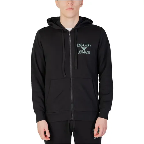 Stylischer Zip-Through Hoodie , Herren, Größe: XL - Emporio Armani - Modalova