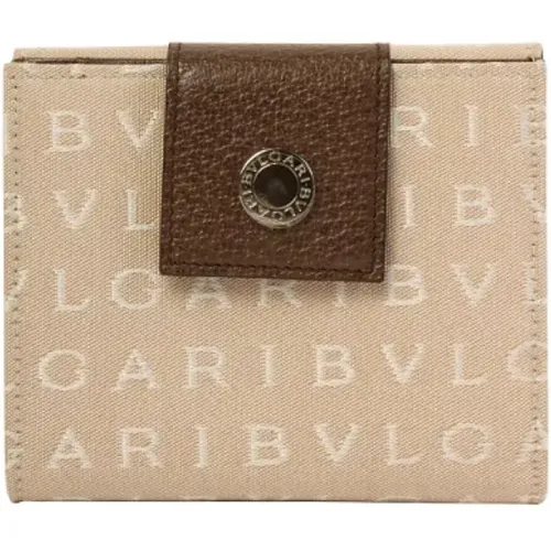 Pre-owned Canvas wallets , female, Sizes: ONE SIZE - Bvlgari Vintage - Modalova