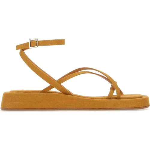 Senf Fabric Rosie 16 Sandalen , Damen, Größe: 37 1/2 EU - Gia Borghini - Modalova