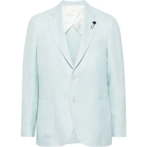 Light Linen-Wool Blend Jacket , male, Sizes: L, M - Lardini - Modalova