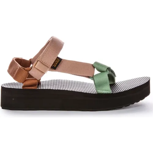 Brown Women's Sandals Midform Platform , female, Sizes: 6 UK, 4 UK, 7 UK, 5 UK - Teva - Modalova