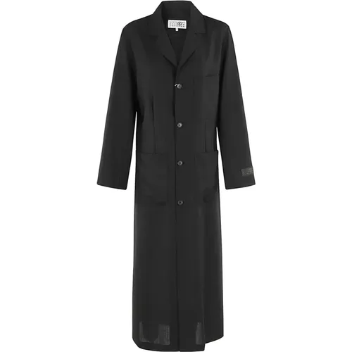 Stylischer Mantel für Trendige Looks,Stylischer Mantel für Frauen - MM6 Maison Margiela - Modalova