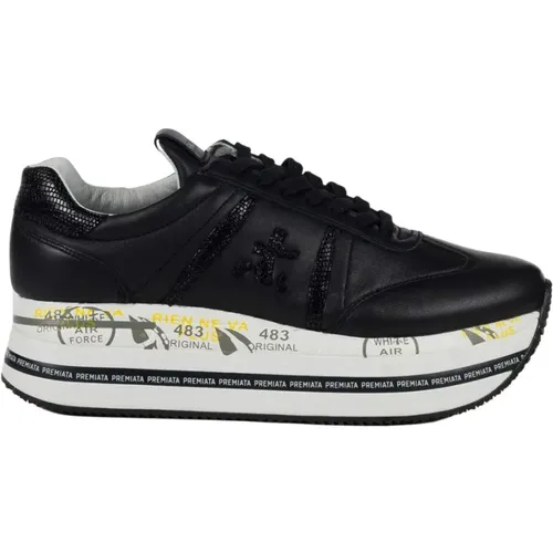 Str Sneakers with Platform Sole , female, Sizes: 7 UK, 8 UK, 4 UK, 6 UK - Premiata - Modalova