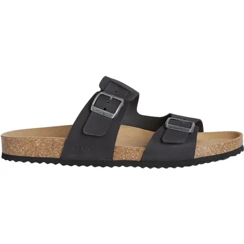 Flat Sandals , male, Sizes: 8 UK, 9 UK - Geox - Modalova