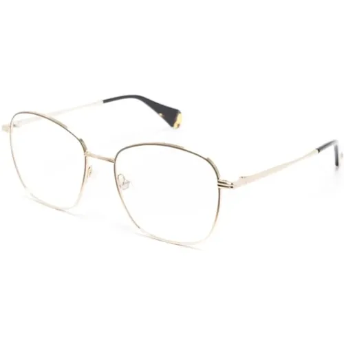 Goldene Optische Brille Must-Have Stil , unisex, Größe: 54 MM - Gigi Studios - Modalova