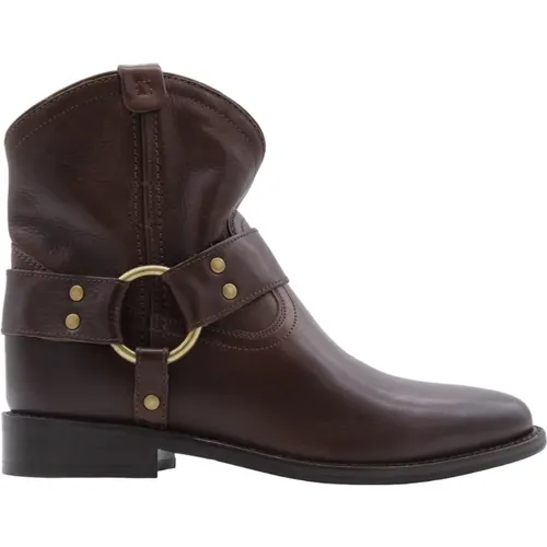 Stylish Ankle Boots with Bobbel Detail , female, Sizes: 4 UK, 5 UK, 7 UK, 3 UK, 6 UK - Bronx - Modalova