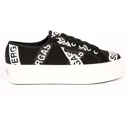 Schwarze Sneakers Mit -Schriftzug 2790 - Superga - Modalova