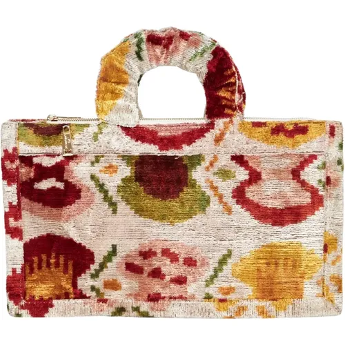 Silk and Cotton Handbag , female, Sizes: ONE SIZE - La Milanesa - Modalova